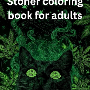 Psychedelic Stoner Coloring Book: Trippy Art, Mandala Designs (A4 PDF File)