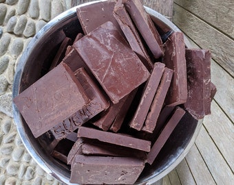 100% cacao, single farm origin unsweetened organic dark chocolate block (~150g net weight)