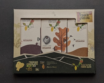 Box of 3 heirloom 'Nacional' dark chocolates (three 30g bars)