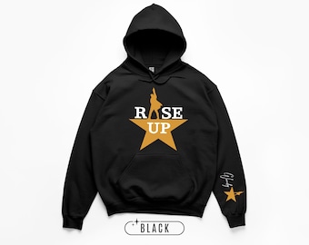 Personalized Hamilton Hoodie: Rise Up Hamilton Sweatshirt,  Adult & Youth Hoodie