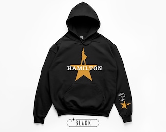 Personalized Hamilton Hoodie: Custom Name Hamilton Swetshirt, Adult & Youth, S - 3XL