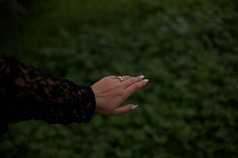 Bubble Ring Chunky Statement Ring Sterling Silver Puffy Cloud Ring Modern Jewelry Gift image 9
