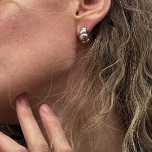 Chunky Silver Ball Earrings – Bold Minimalist Studs, 925 Sterling Silver, Everyday Statement Jewelry for Women