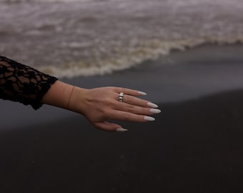 Bold Silver Ring – High Polish Bubble Band, Modern Statement Piece, 925 Sterling Jewelry