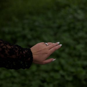 Bubble Ring Chunky Statement Ring Sterling Silver Puffy Cloud Ring Modern Jewelry Gift image 8