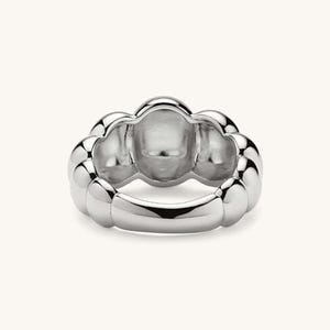 Bubble Ring Chunky Statement Ring Sterling Silver Puffy Cloud Ring Modern Jewelry Gift image 5