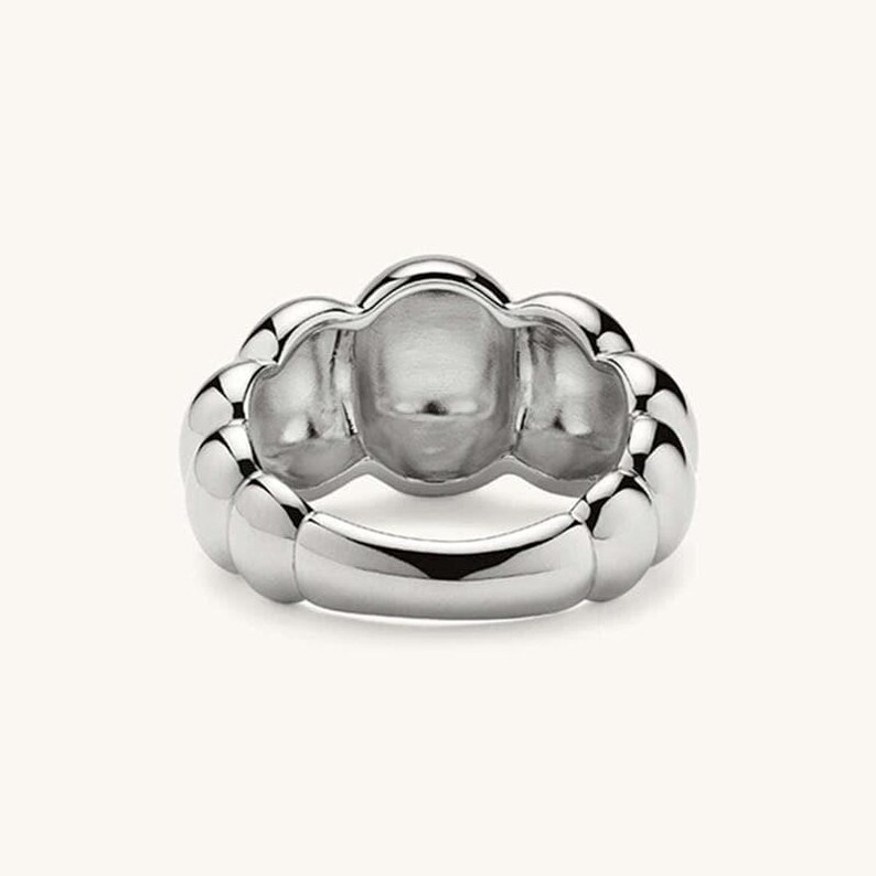 Bubble Ring Chunky Statement Ring Sterling Silver Puffy Cloud Ring Modern Jewelry Gift image 5
