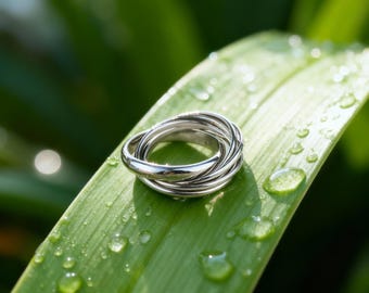 Stackable Silver Band Ring - Minimalist Stacking Ring for Everyday Wear - Modern Layered Statement Jewelry for Women