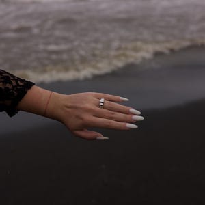Bubble Ring Chunky Statement Ring Sterling Silver Puffy Cloud Ring Modern Jewelry Gift image 4