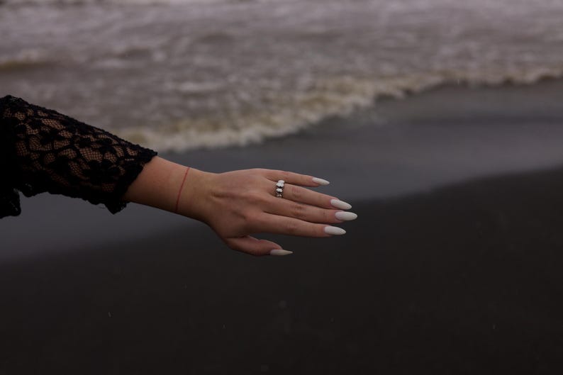 Bubble Ring Chunky Statement Ring Sterling Silver Puffy Cloud Ring Modern Jewelry Gift image 4