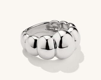 Bubble Ring Chunky Statement Ring Sterling Silver Puffy Cloud Ring Modern Jewelry Gift