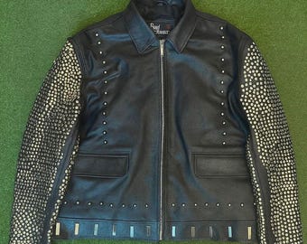 Chris Jericho WWE Inspired Leather Jacket | Light Up Cosplay Costume
