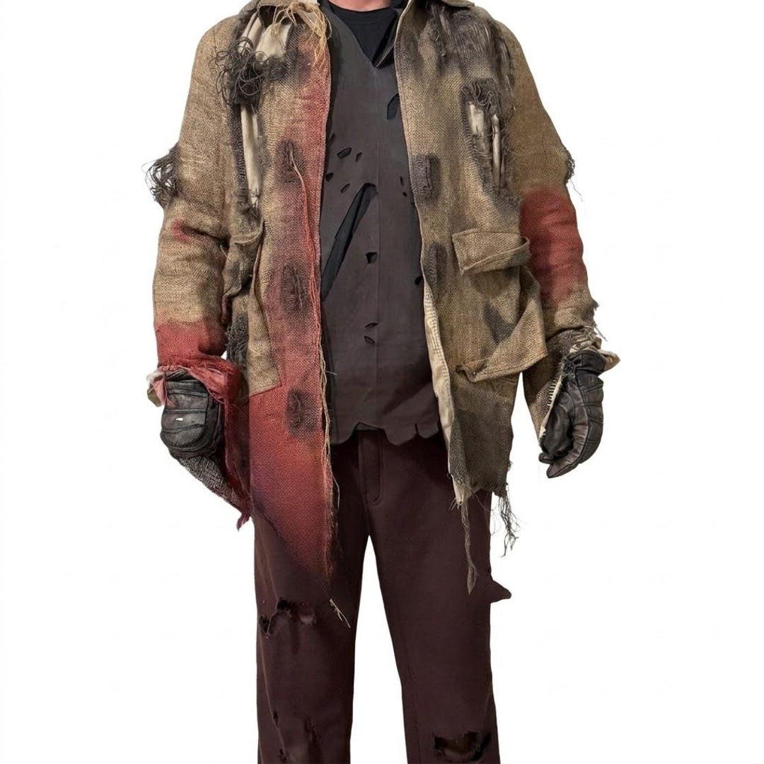 Distressed Halloween Horror Costume | Burlap Cosplay Outfit | Halloween ...