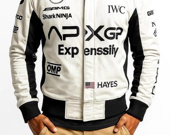 ジャケット・アウター   APXGP F1 Movie Jacket Amazon.com: Brad Pitt F1 Movie 2025 APXGP Leather Racing Jacket