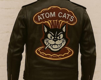 アトムキャッツレザーバイカージャケット：フォールアウトコスプレ 