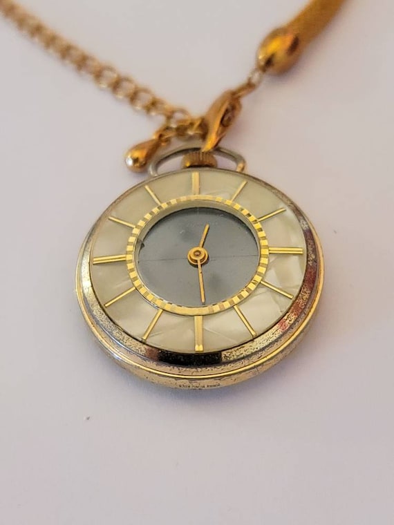 Vintage endura watch necklace clearance