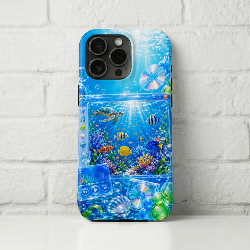 Photo inspiration: Gallery Detail: Frutiger Aero Phone Case Underwater Ocean Y2K Aesthetic Tough Case