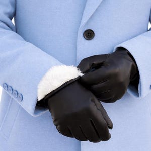 mens blue leather dress gloves Black Dents Leather Driving Gloves