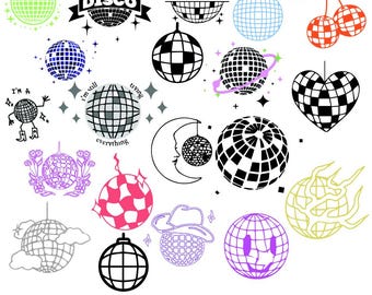 Disco Ball SVG Bundle: Bachelorette Party Decor (Digital Download)