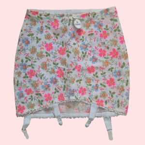 Vintage 1960s Triumph Floral Suspender Girdle - XS