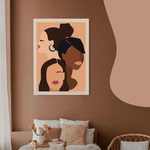 African American Wall Art Print | 18x24 Digital Download | Modern Home & Office Décor | Black Art for Living Room, Bedroom, Entryway