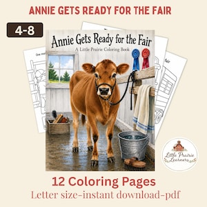 Annie macht sich bereit für den Jahrmarkt – Malbuch, Bauernhofgeschichte, Aktivität für den Heimunterricht (PDF-Download)