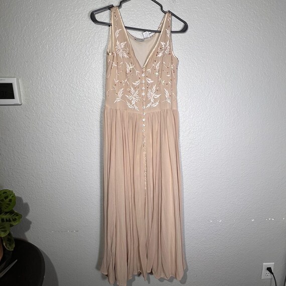 Together Sz 12 Maxi Dress Sleeveless Embroidered Beaded Button Front Rayon  - Etsy Australia