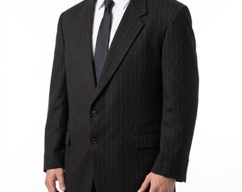 Vintage Monsieur Givenchy colbert voor heren met krijtstreep, Super 100s luxe wollen stof