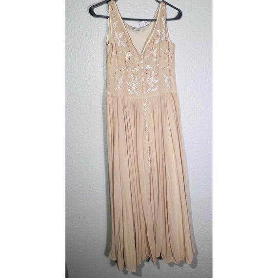 Together Sz 12 Maxi Dress Sleeveless Embroidered Beaded Button Front Rayon  - Etsy Australia