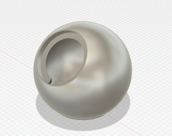 Soporte de cargador MagSafe con diseño de globo terráqueo / Archivo imprimible en 3D / Accesorio de escritorio para iPhone
