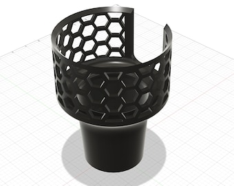 Adaptador para portavasos de coche con diseño de panal / Archivo imprimible en 3D / Compatible con vaso Stanley de 64 oz