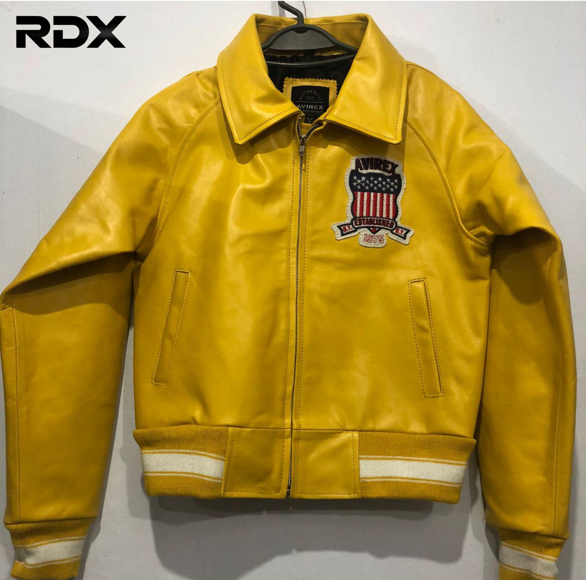 希少 avirex レザージャケット vintage 80's AVIREX Varsity Leather Jacket. Size XL. In-store Now