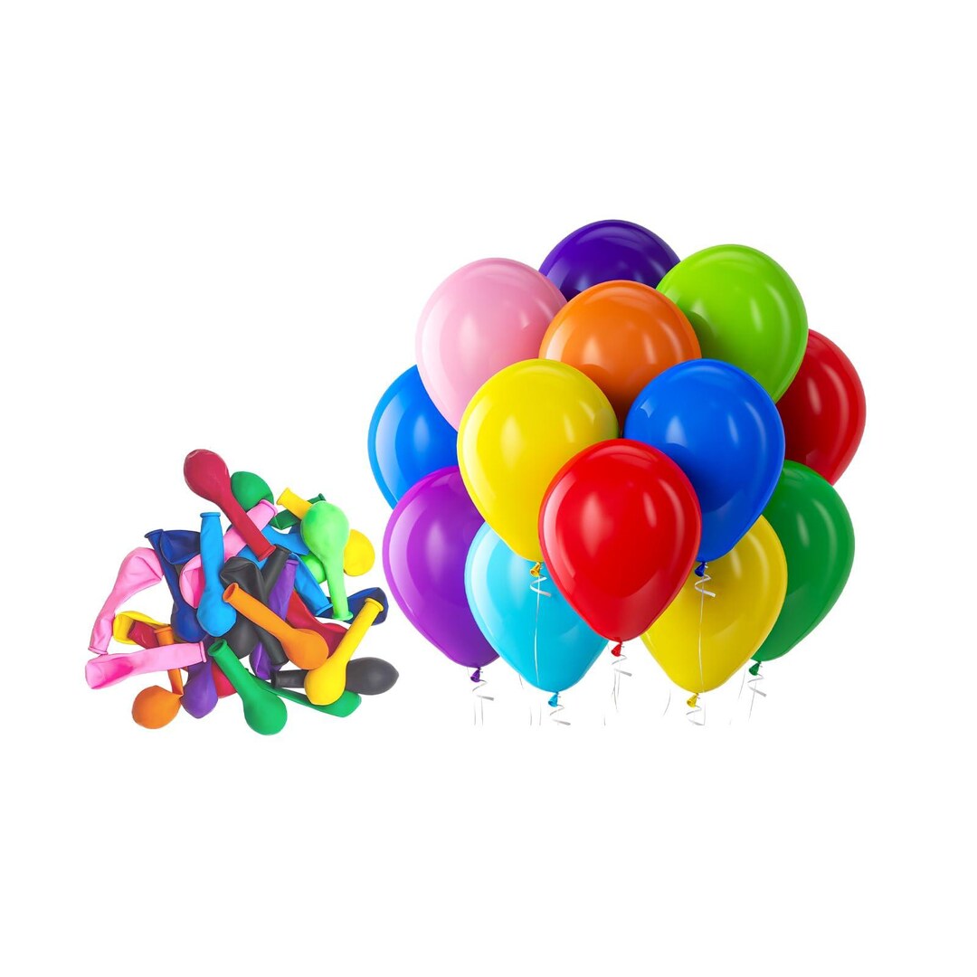 Assorted Rainbow Balloons 5 Inch – 150 Pack Multicolor Latex Balloons ...