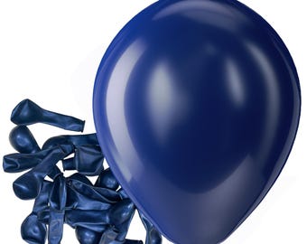 Globos de látex azul marino para fiestas, paquete de 150 unidades, 5 pulgadas, mate, pequeños, azul oscuro, para helio, ideales para cumpleaños, graduaciones, bodas y despedidas de soltera.