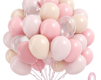 Globos rosa claro para baby shower y revelación de género