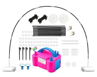 Balloon Arch Kit with Electric Balloon Pump, Adjustable Arch Stand with Base for Birthday Baby Shower Party Decor