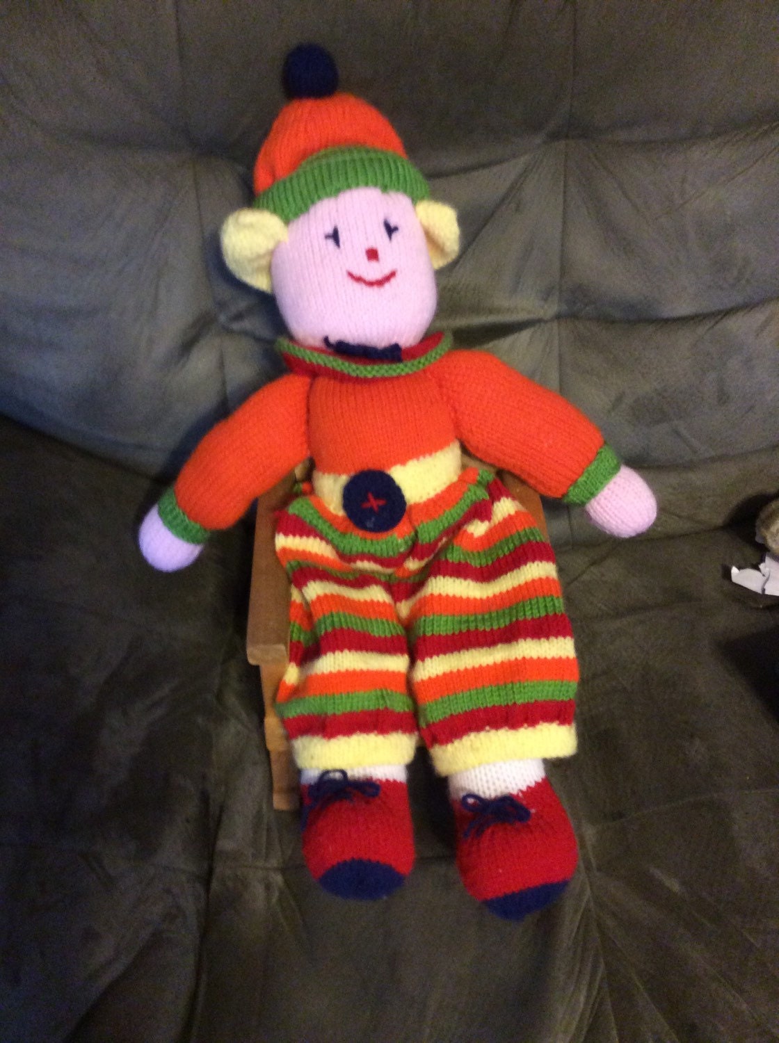 Yarn doll multiple colors charming doll 30 inches multi Etsy