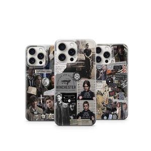 Supernatural Collage Phone Case Sam & Dean Winchester KAZ 2Y5 FBI Highway to Hell TV Show Fan Gift Supernatural Phone Case 2