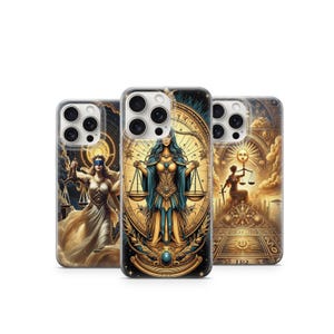 Elegant Libra Zodiac Phone Case Astrology Scale Sign Protective Cover Stylish Horoscope Gift for Libra Women & Men Libra Phone Case 2