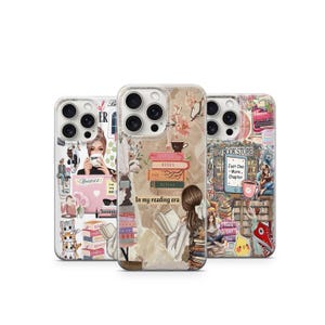 Retro Book Lover Phone Case Girl Phone Case Book Phone Case Introvert Reading Gift Samsung Phone Case iPhone Phone Case Book Phone Case 3