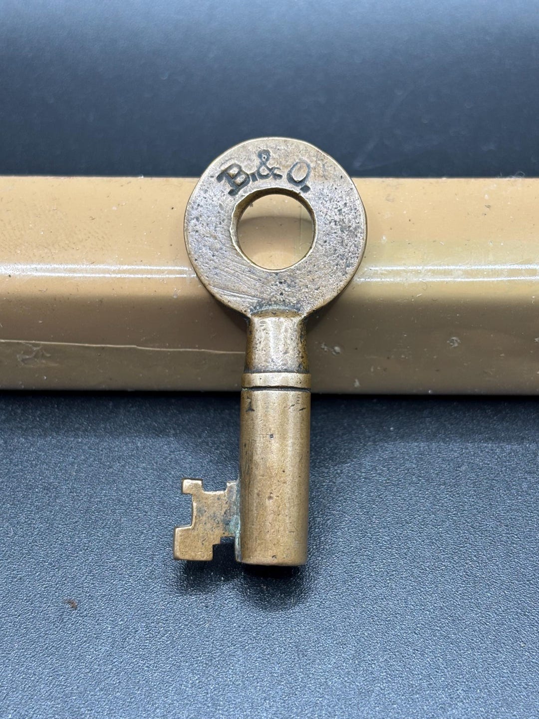 Baltimore and Ohio Railroad Brass Switch Key, Forged by Fraim, Early ...