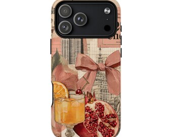Custodia magnetica per telefono con collage retrò A