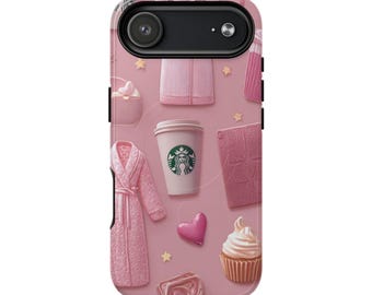 iPhone-hoesje roze dessert, girly, compatibel met MagSafe