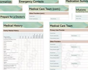 Printable Patient Medical Information Forms | Essential Toolkit for Patient Advocates | Instant Download PDF