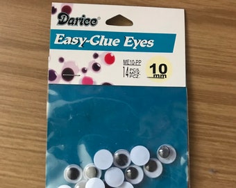 14 Piece Glue On Googly Eyes 10mm