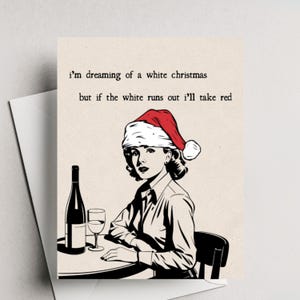 weiße Weihnacht | Lustige Weihnachtskarte mit Umschlag
