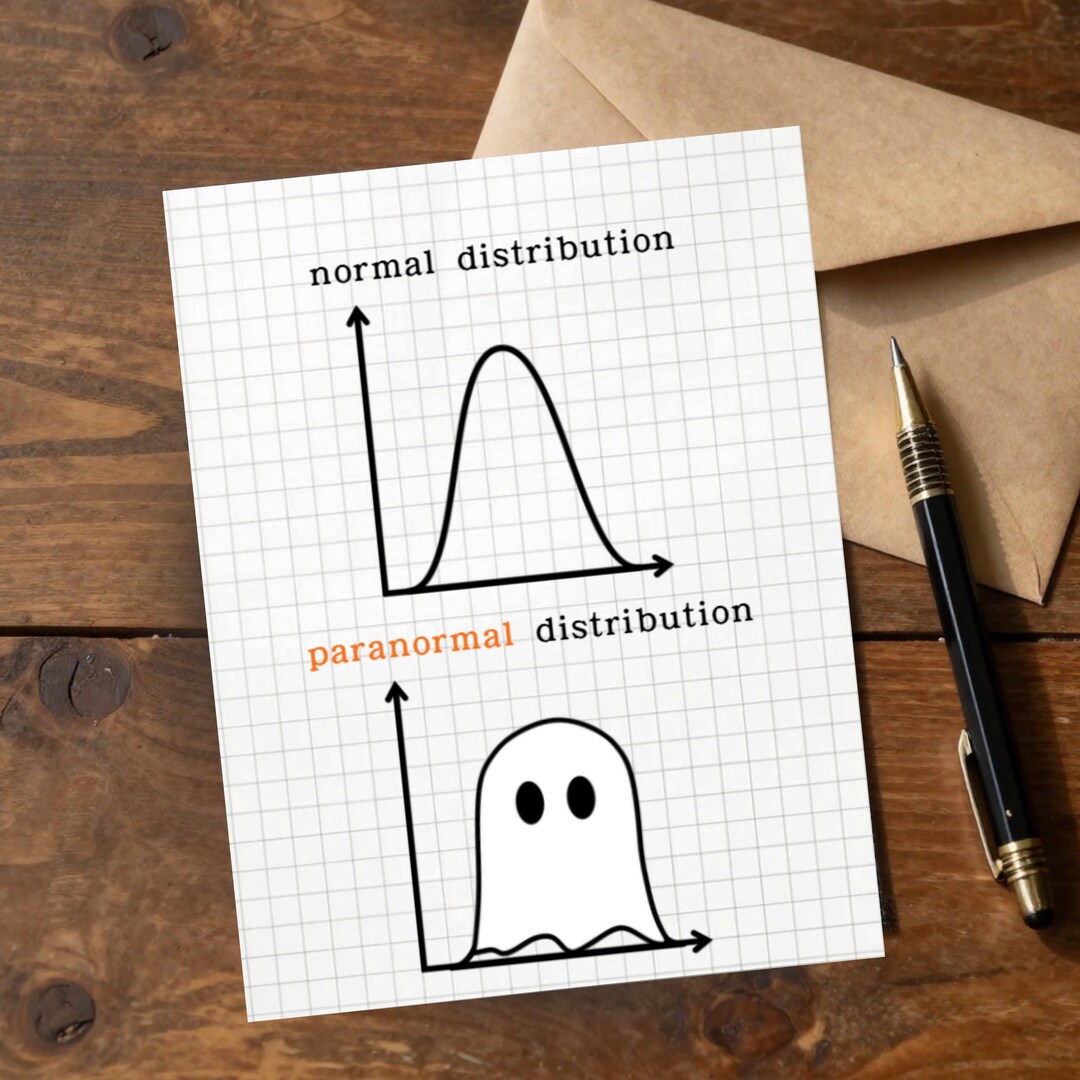 Paranormal Distribution | Ghost Halloween Greeting Card With Envelope ...