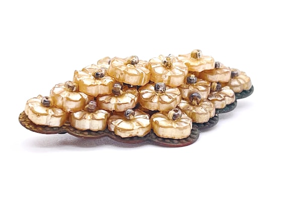 Early Unsigned Miriam Haskell Costume Brooch - Se… - image 2