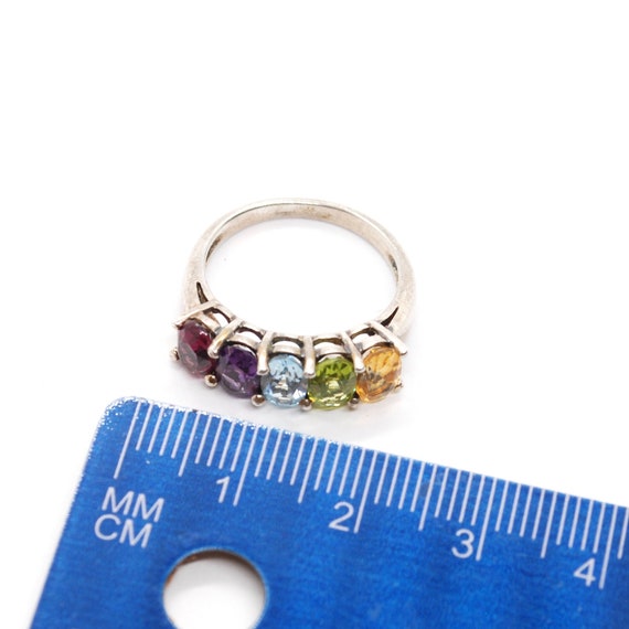 Muti Gemstone Ring - Sterling Silver - Citrine Pe… - image 10