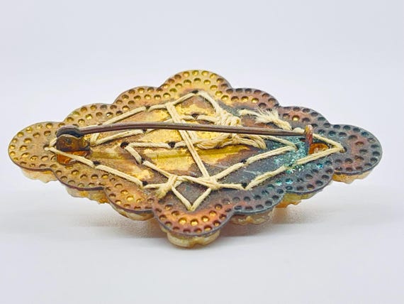 Early Unsigned Miriam Haskell Costume Brooch - Se… - image 7